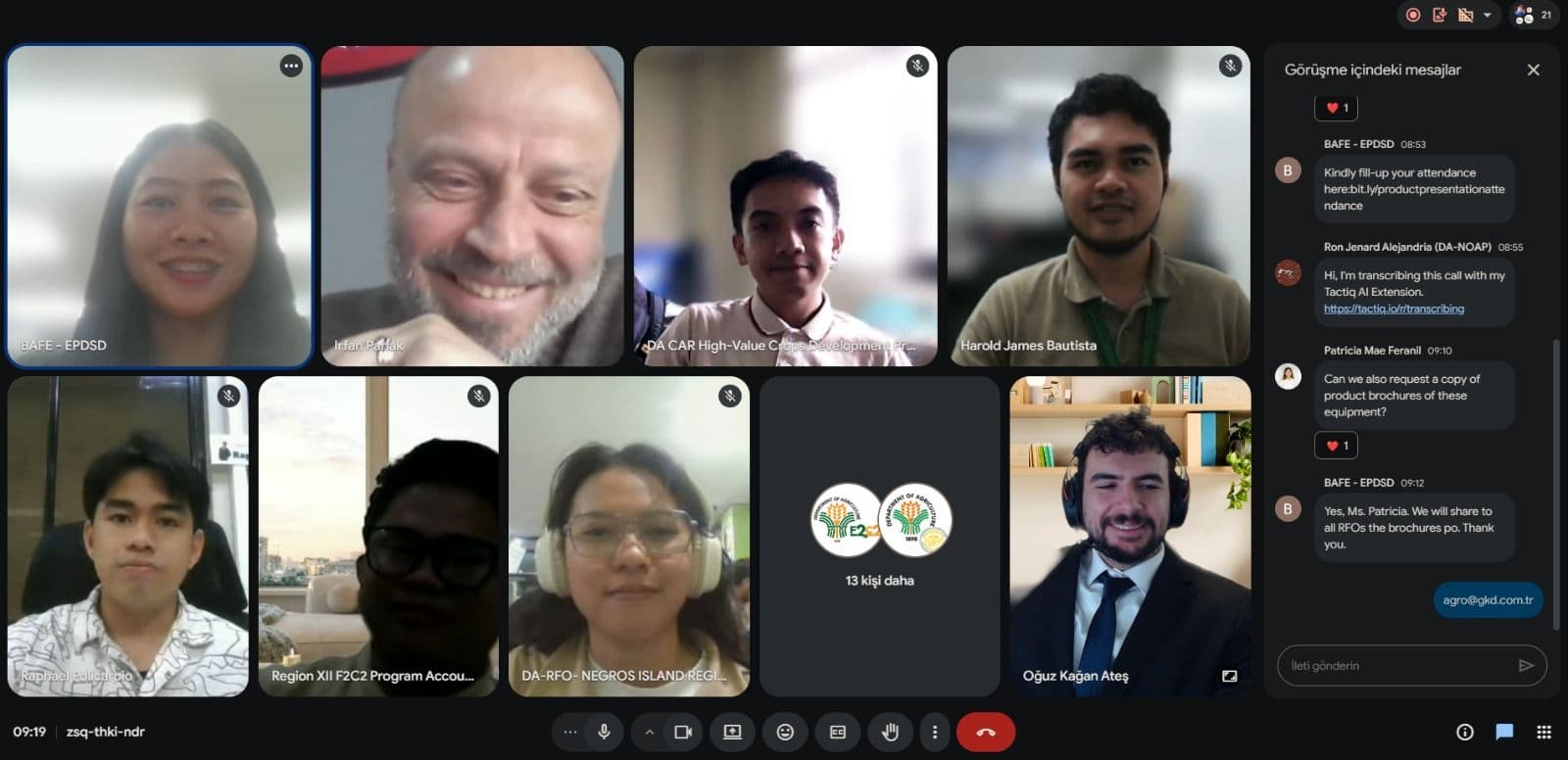 Successful Introductory Meeting with BAFE – EPDS, Philippine Department of Agriculture