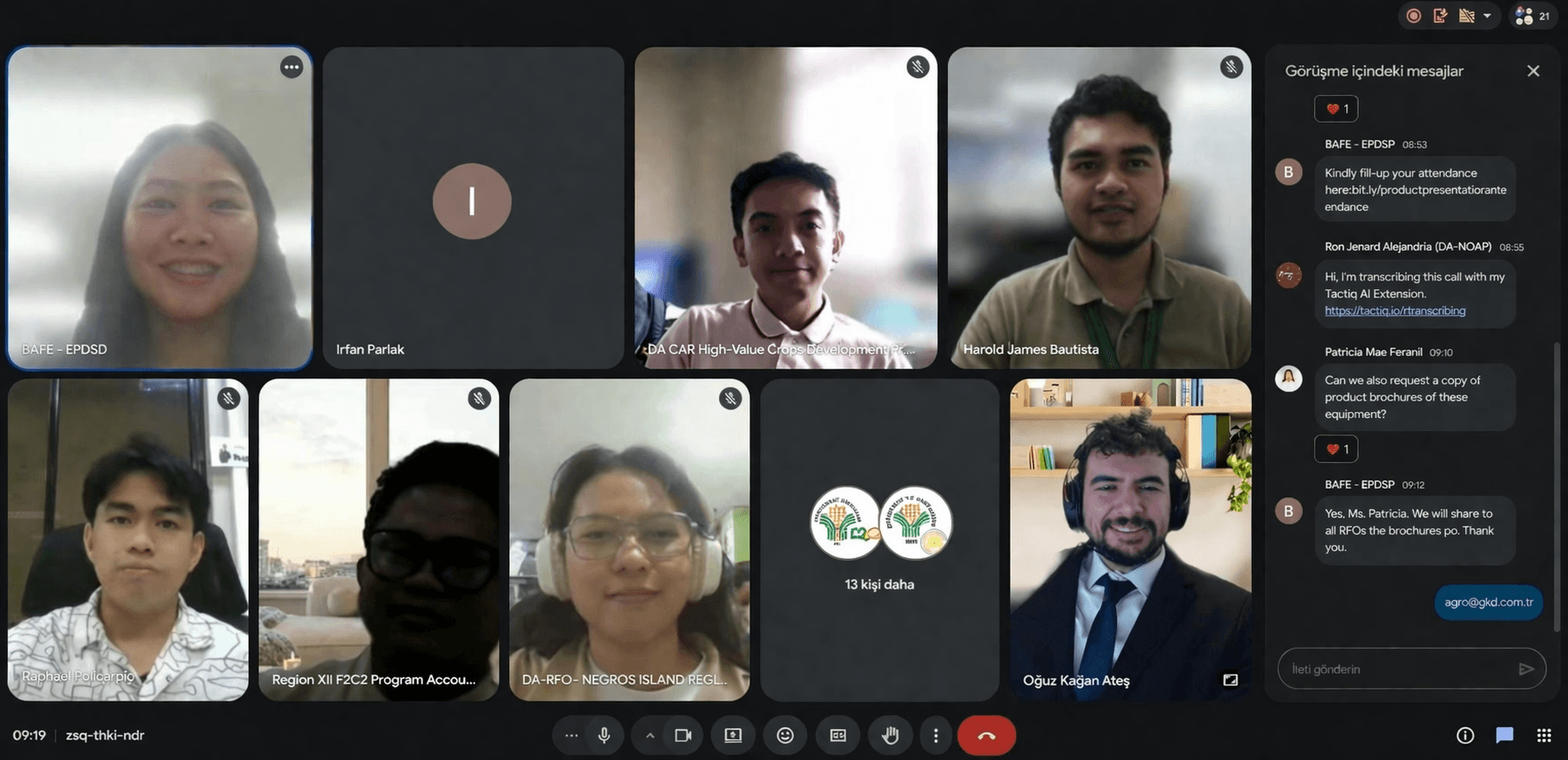 Successful Introductory Meeting with BAFE – EPDS, Philippine Department of Agriculture